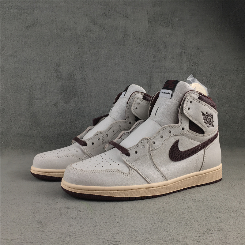 New 2022 Air Jordan 1 Retro White Wine Red Shoes - Click Image to Close